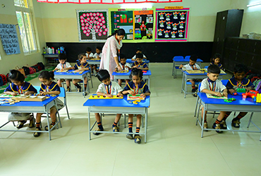 Emotional development activities for students at Achiever's Academy Electronic City building confidence and self-awareness