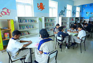 Interactive library and reading programs at top school in Electronic City promoting literacy and learning